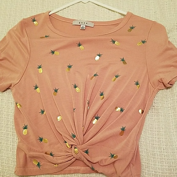 gaze Tops - Pineapple Crop Top